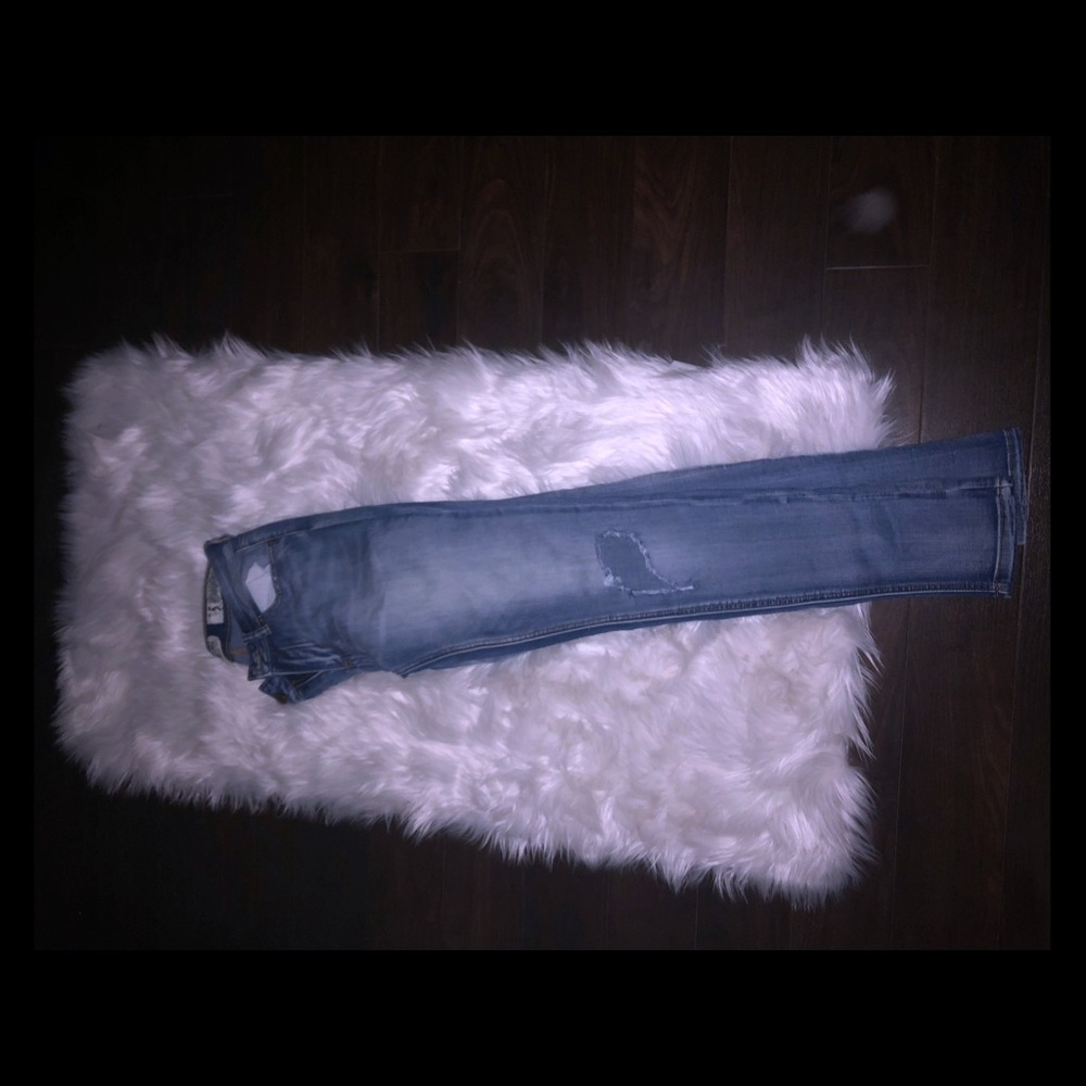 Size 5, ripped jeans